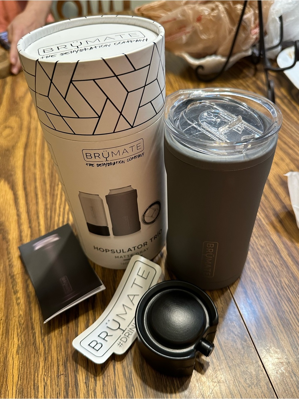 Brymate Travel Tumbler in Matte Gray